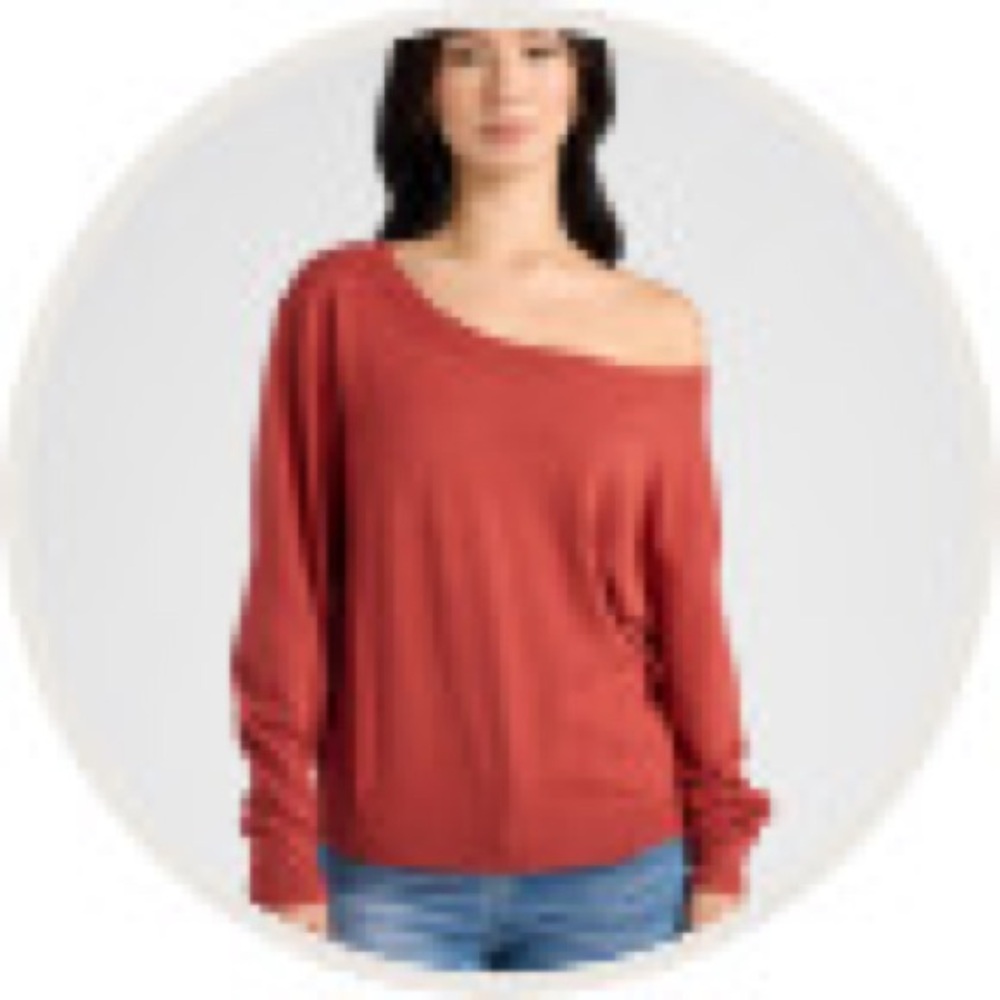 Pacific One Shoulder Sweater in Rosewood L 10-12